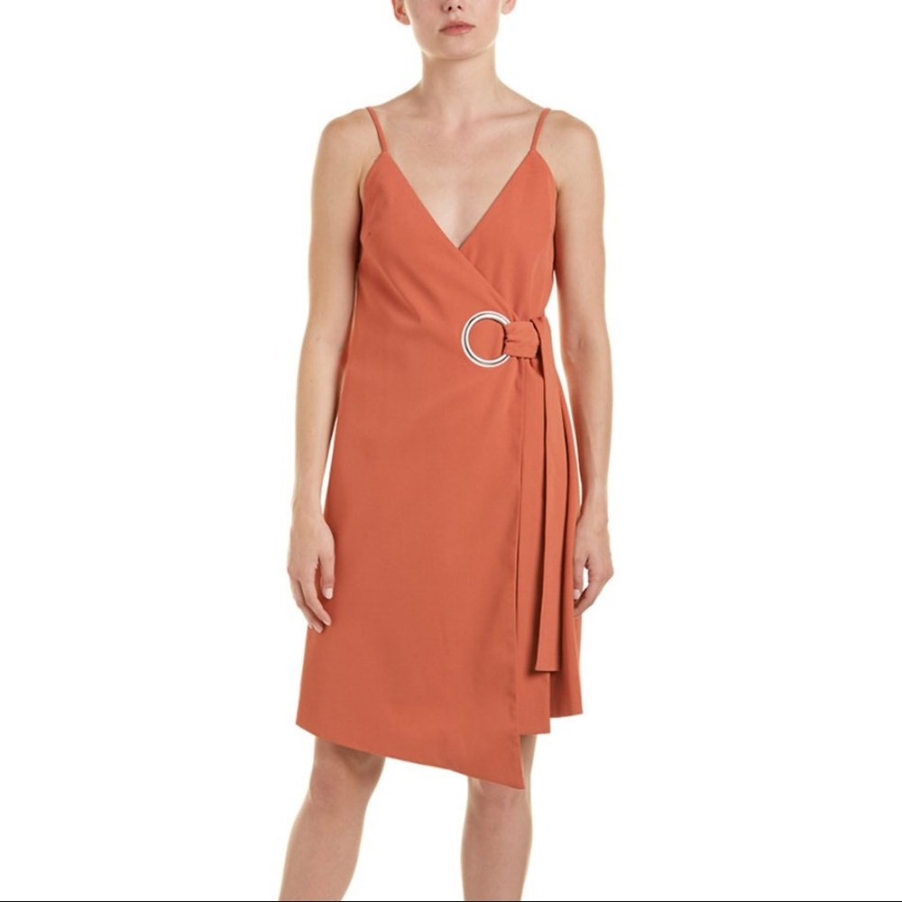 NWT C/MEO Collective Spaghetti Strap Wrap Dress